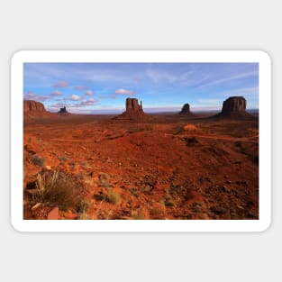 Monument Valley and Clouds3 Sticker